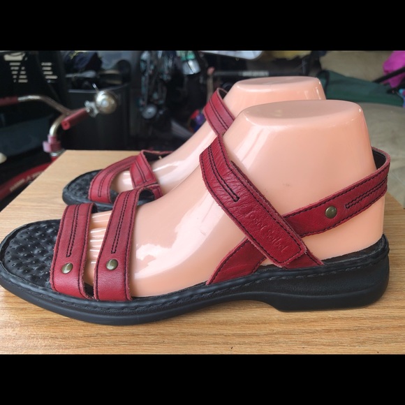 josef seibel red sandals